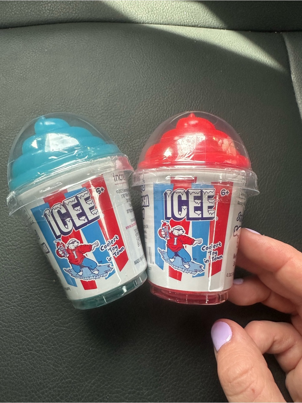 Icee Kids Scented Squishi Toy Cup - Red & Blue Bundle